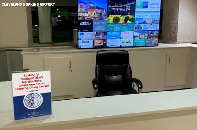 QR Signage In Use - Cleveland Hopkins Airport