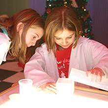 Kris Kringle Inventionasium girls mixing